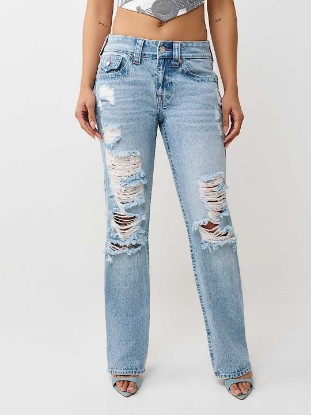 RICKI MID RISE RELAXED FLAP STRAIGHT  JEAN