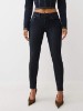 JENNIE MID RISE  METALLIC CURVY SKINNY JEAN