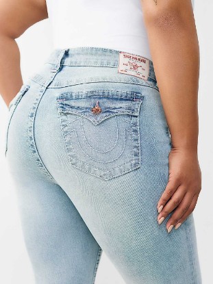 PLUS JENNIE MID RISE BIG T FLAP CURVY SKINNY JEAN