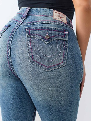 PLUS JENNIE MID RISE BIG T FLAP CURVY SKINNY JEAN
