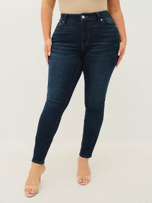 PLUS JENNIE MID RISE CURVY SKINNY JEAN