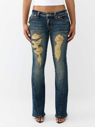 JOEY LOW RISE BIG T FLAP FLARE JEAN