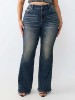 PLUS JOEY MID RISE FLAP FLARE JEAN