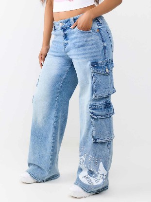 BOBBI MID RISE BAGGY CARGO JEAN