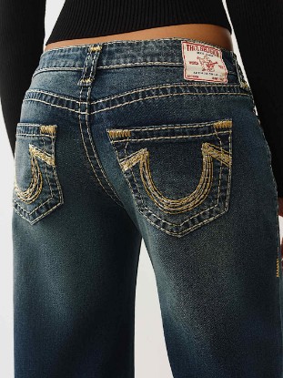 BOBBI LOW RISE LUREX SUPER T BAGGY JEAN