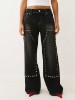 BOBBI STUDDED CARPENTER BAGGY JEAN