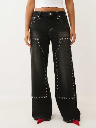 BOBBI STUDDED CARPENTER BAGGY JEAN