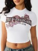 CRYSTAL SNAKE BABY TEE