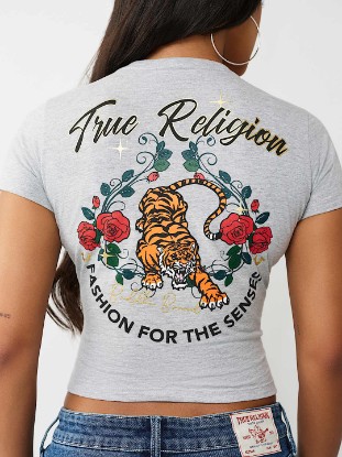 TIGER LOGO RELAXED SHRUNKEN TEE