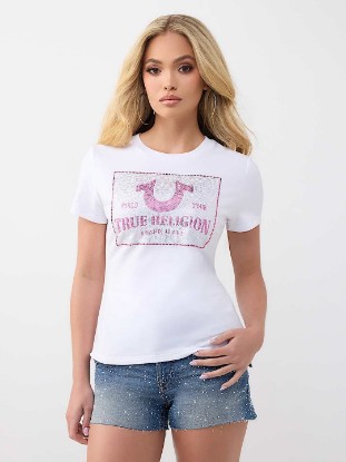 CRYSTAL LOGO CLASSIC CREWNECK TEE