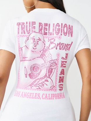 CRYSTAL BUDDHA V-NECK TEE