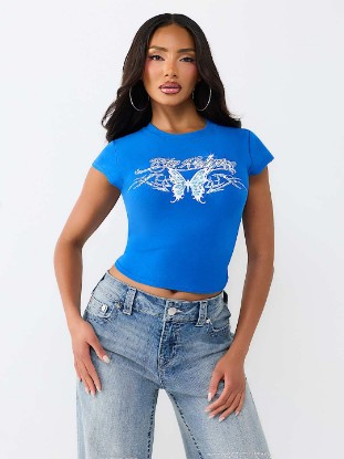 RUCHED CAP SLEEVE BABY TEE