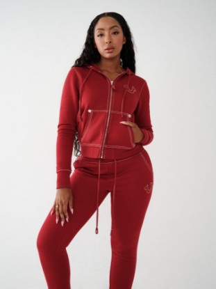 BIG T STITCH LOGO ZIP HOODIE