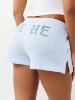 CRYSTAL EMBROIDERED LOUNGE SHORT