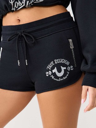 ZIP POCKET DOLPHIN HEM HOT SHORT