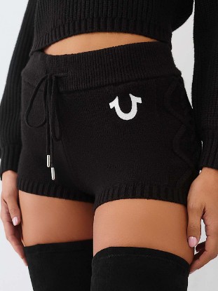 EMBROIDERED SWEATER SHORT