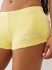 VELOUR CRYSTAL LOW RISE SPICY SHORTS
