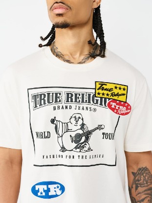 WORLD TOUR LOGO PATCH HEAVYWEIGHT TEE