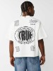 PRINT MESH STACKED LOGO HEAVYWEIGHT BOXY TEE