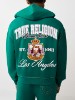 LOGO CREST BIG T BOXY ZIP HOODIE