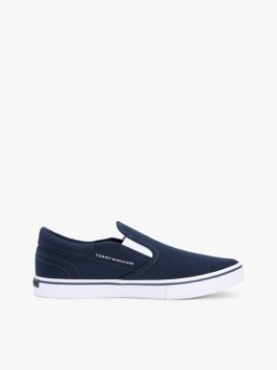 Vulcanized Canvas Slip-On Sneaker, Navy