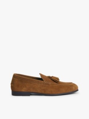 Flexible Suede Tassel Loafer, Coconut Grove