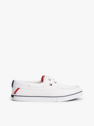 Canvas Boat Shoe, Red/White/Blue