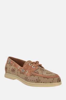 Picture of Yomaya Peony Signature Boat Shoe - Brown