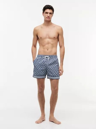 Picture of Allover Scrip Monogram 5" Swim Trunk