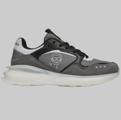 Picture of MIXED MEDIA RUNNER WITH KARL HEAD OUTLINE