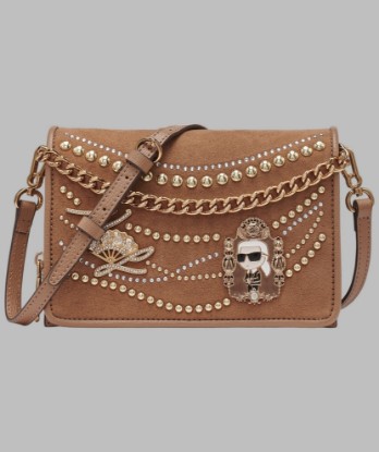 Picture of LOURDES SUEDE FLAP CROSSBODY