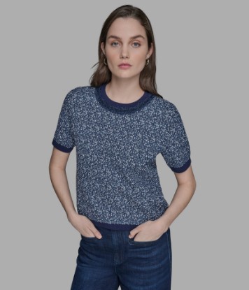 Picture of TWEED DENIM SWEATER