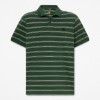 Mens Millers River Striped ShortSleeve Polo TBL Pine Needle HERO