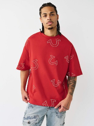 HORSESHOE PRINT LOGO HEAVYWEIGHT OVERSIZED TEE