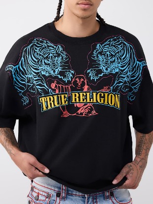 TIGER LOGO HEAVYWEIGHT OVERSIZED TEE