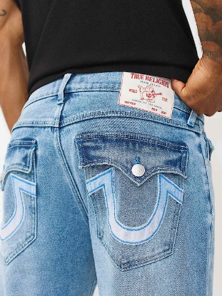 GENO HORSESHOE APPLIQUÉ FLAP SLIM JEAN