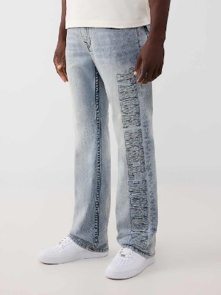 BILLY MENDED LOGO FLAP BOOTCUT JEAN 34"
