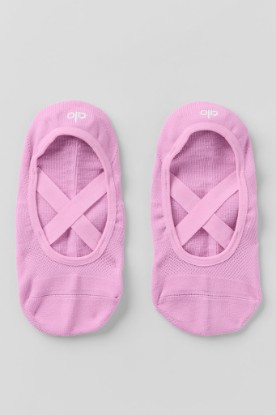 Picture of Women's Pivot Barre Sock - Candy Heart Pink