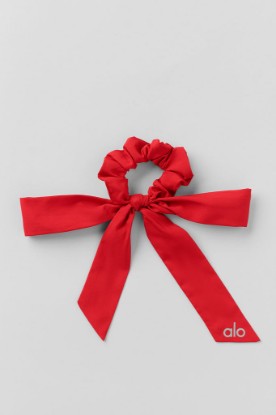 Picture of Love Knots Tie Scrunchie - Bright Red