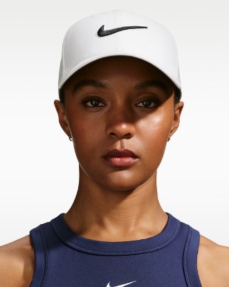 Nike Dri-FIT Club Structured Swoosh Cap - Sail/Black