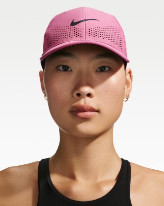 Nike Dri-FIT ADV Club Structured Swoosh Cap - Peony/Black