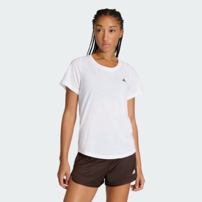 White Workout Essentials Scoop Neck T-Shirt