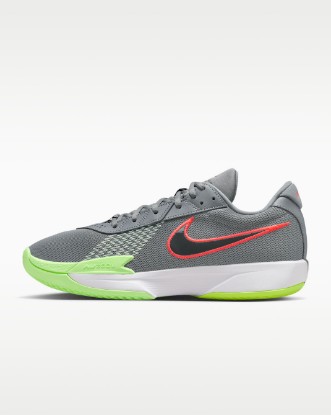 Nike G.T. Cut Academy Basketball Shoes - Smoke Grey/Barely Volt/Bright Crimson/Dark Smoke Grey
