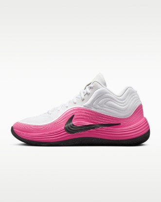 Nike Precision 8 MID Men's Basketball Shoes - White/Pinksicle/Black/Black