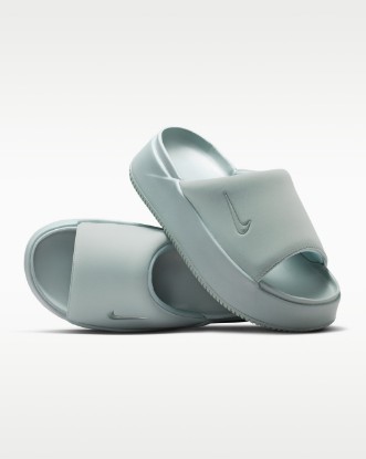 Nike Calm Elevation Women's Slides - Light Pumice/Light Pumice