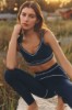 Airbrush High-Waist Heart Throb Legging - Navy/White