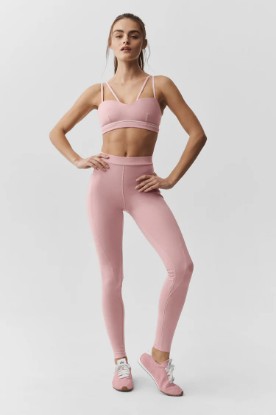 Picture of Airbrush High-Waist Fast Track Legging - Vintage Pink/White