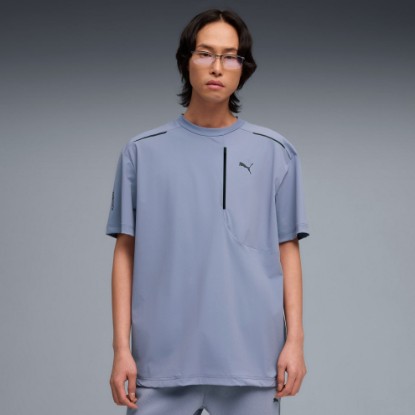 PUMATECH Men's Relaxed Pocket Tee, Gray Sky, extralarge