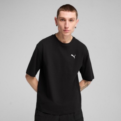 PUMA Wardrobe Essentials Men's Boxy Tee, PUMA Black, extralarge