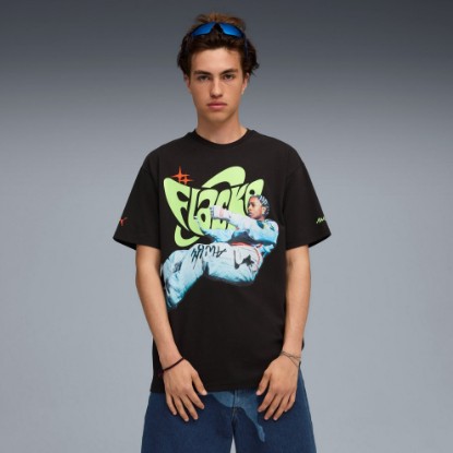 A$AP ROCKY x PUMA Men's Flacko Drive Tee, PUMA Black, extralarge